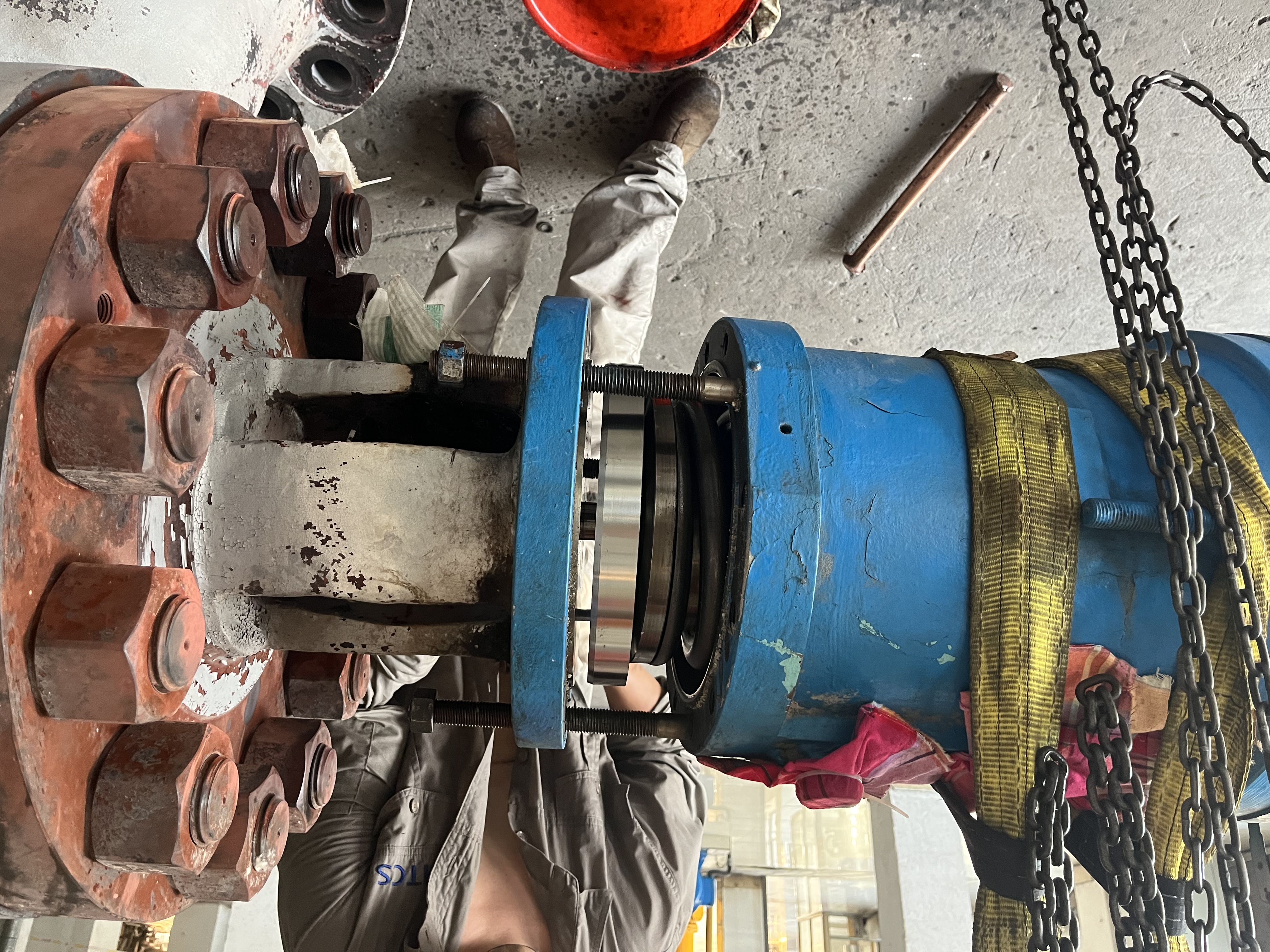 杭汽机组检修（速关阀）（推力轴承）